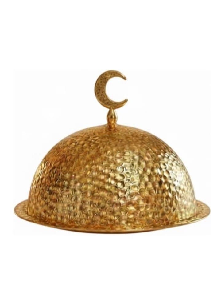 طبق تقديم مع غطاء قبة ومقبض على شكل هلال لرمضان - Image 1